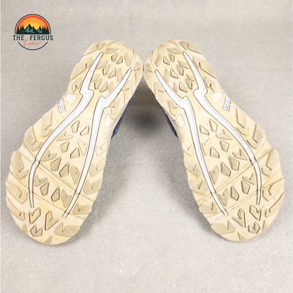 Teva Strappy Sandals Blue Gray Hiking Adjustable Strap Unisex Kids Size 6 - Picture 6 of 12